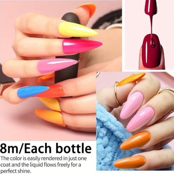 Finger Secret 6-Color Gel Nail Polish Set DIY Manicure Kit UV/LED Soak-Off ~ NEW - Picture 6 of 6
